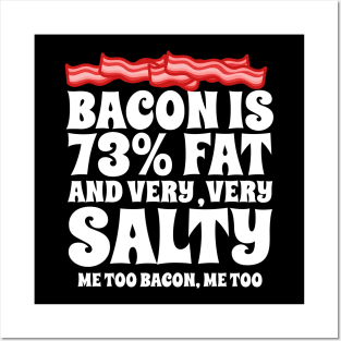 Bacon Is 73% Fat Posters and Art